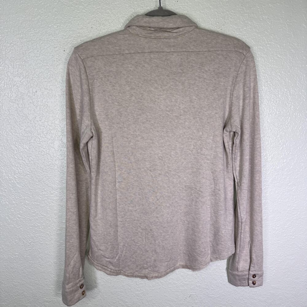 Bleusalt Shirt Womens 1 Small Button Front Collared Pocket Lounge Soft Modal - Picture 2 of 11